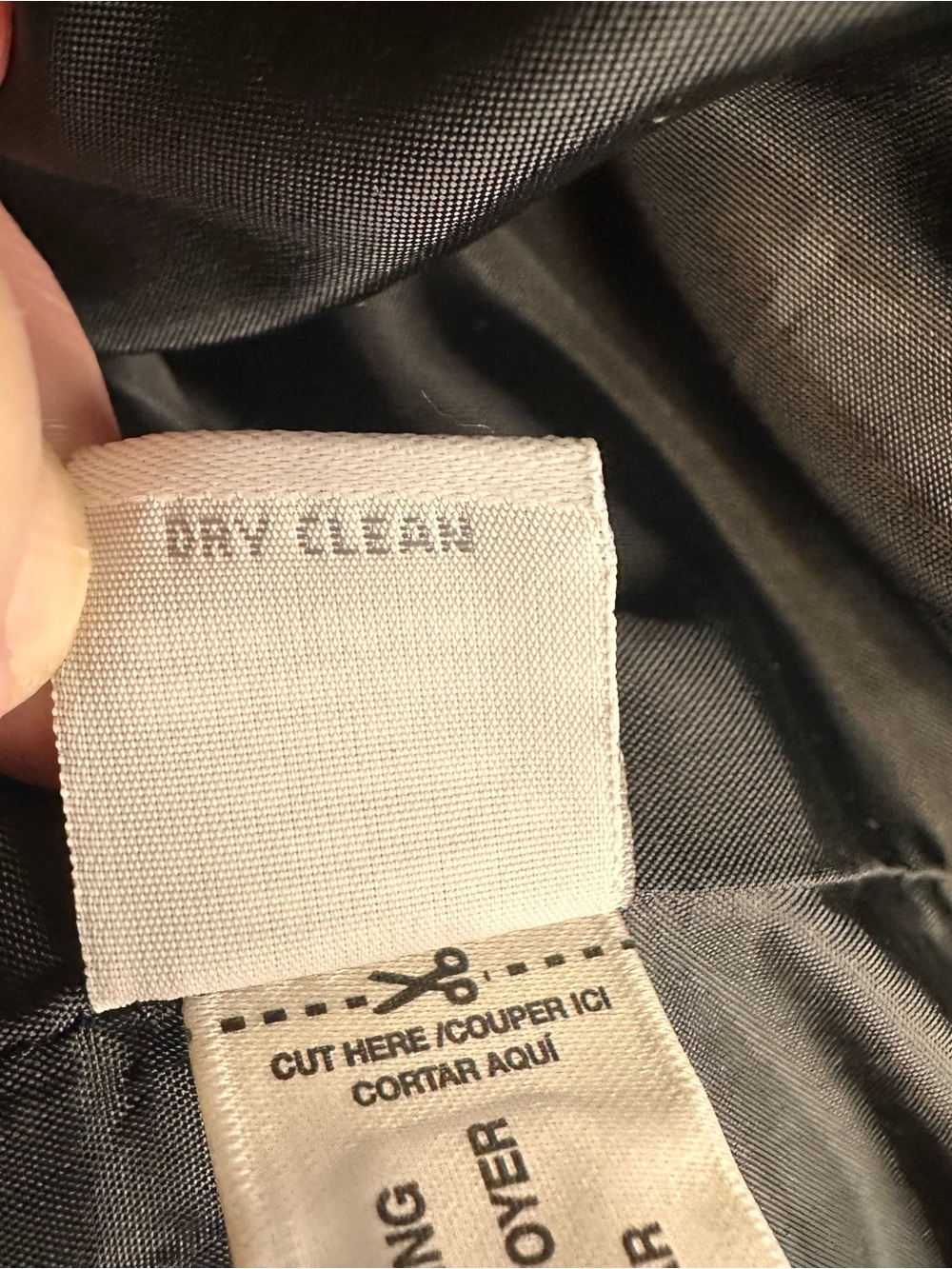 Relativity Black/Charcoal Herringbone Double Breasted Coat - Picture 6 of 7
